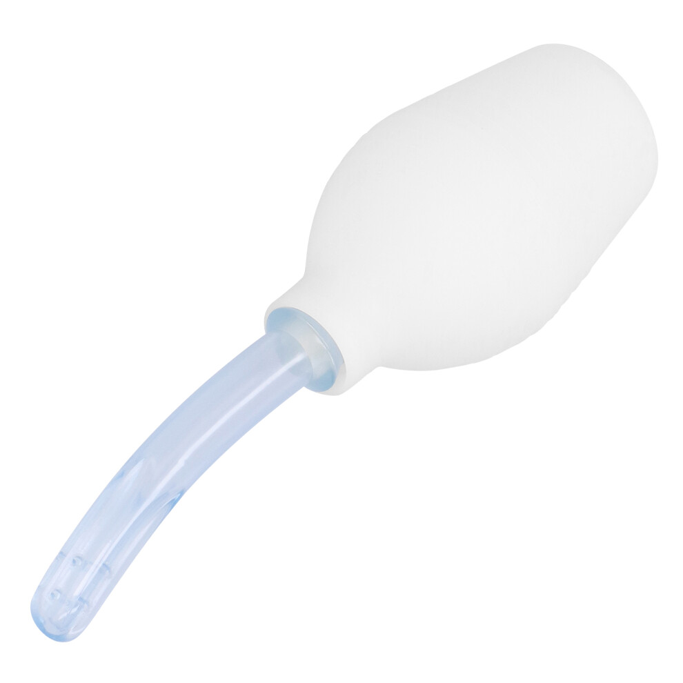 White 310Ml Silicone Women Vaginal & Anal Douche Enema Cleaner