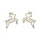 20Pcs Deer Shape Iron Paper Clips Rustproof Lightweight Colorfast for Office 4