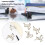 20Pcs Deer Shape Iron Paper Clips Rustproof Lightweight Colorfast for Office 9