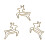 20Pcs Deer Shape Iron Paper Clips Rustproof Lightweight Colorfast for Office 12