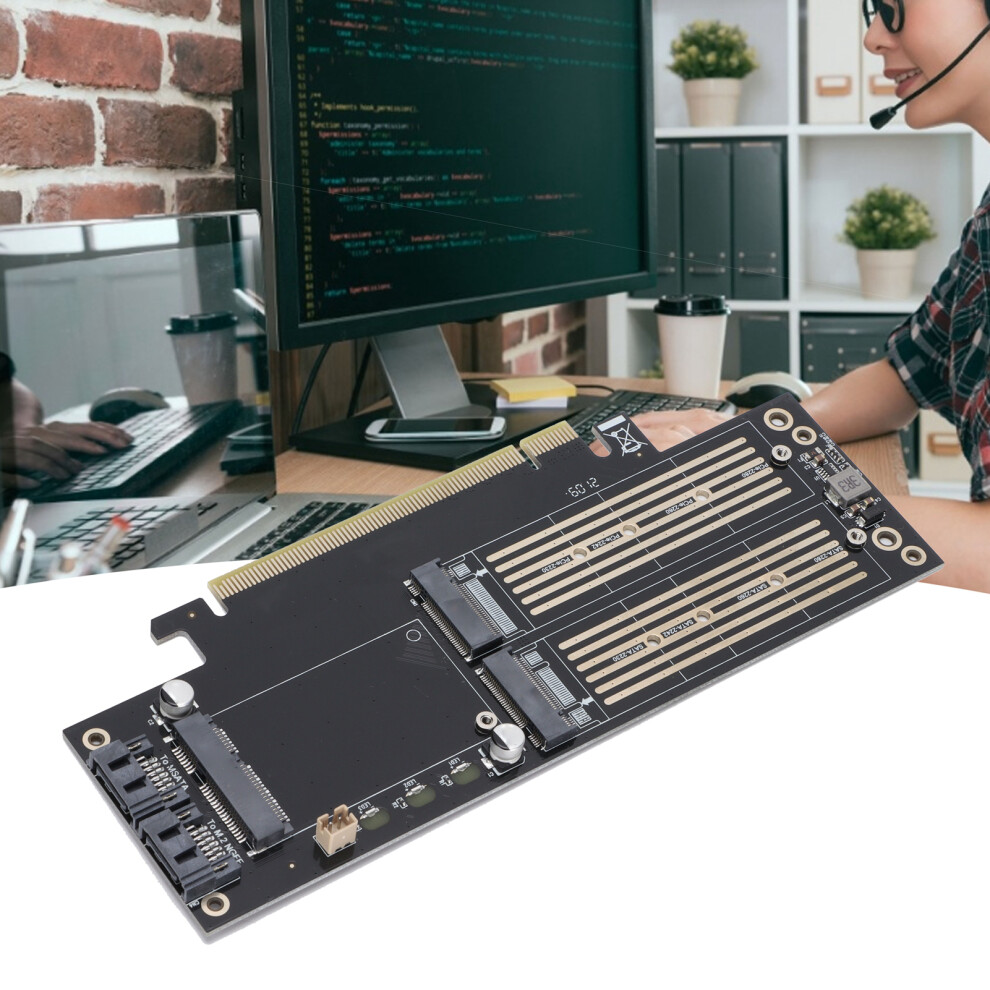 Jeyi Sk16 M.2 Nvme To Pcie Adapter Card, Supports X4/X8/X16, Heat Sink 6941391546897