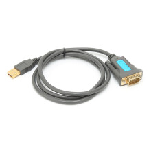 Serieller Kabel US015 USB auf RS-232 männlicher Stecker 1m Grau