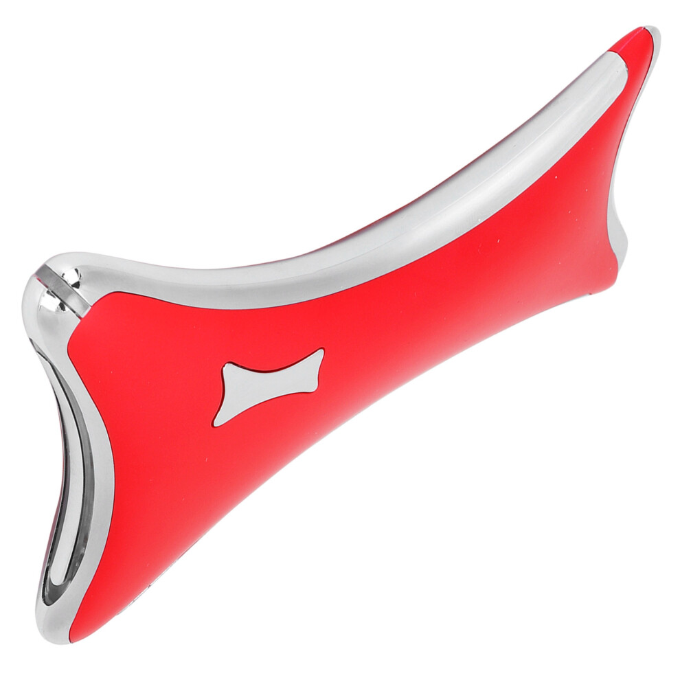 Red Led Electric Gua Sha Board Usb Vibration Heating Massager 13X8x1.5cm