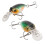 Mini Angelköder 6,2cm ABS Mikro Trolling Köder für Süßwasser & Salzwasser 6