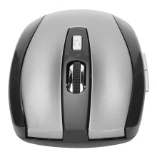 Drahtlose ergonomische Maus 2,4 G 6-Tasten optisch USB Grau