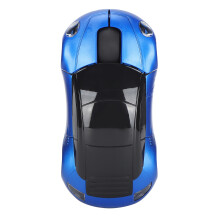 Car-Shaped Wireless Laptop Mouse 2.4G Blue Portable Optical