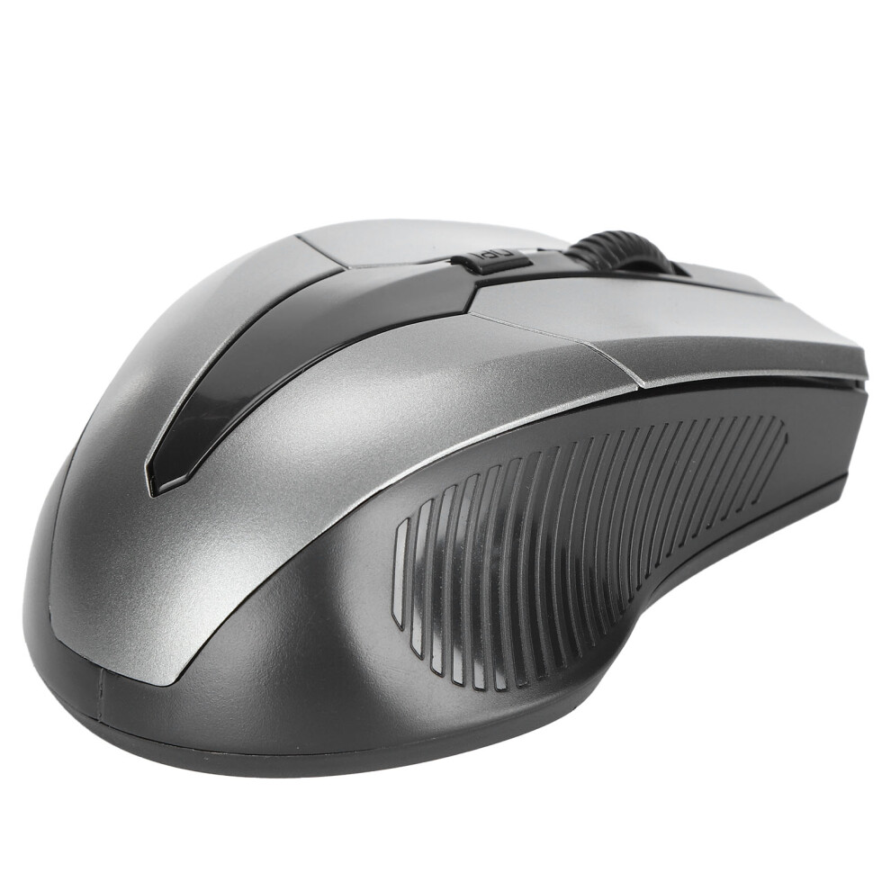 Wireless Mouse 2.4G Ergonomic Mini Optical For Laptop & Tablet Gray 9471391548357