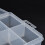 3Pcs Transparent Parts Box with Removable Grids, PP Storage Case 6
