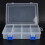 3Pcs Transparent Parts Box with Removable Grids, PP Storage Case 9
