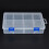 3Pcs Transparent Parts Box with Removable Grids, PP Storage Case 12