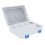 3Pcs Transparent Parts Box with Removable Grids, PP Storage Case 15