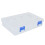 3Pcs Transparent Parts Box with Removable Grids, PP Storage Case 16