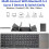 Slim Foldable Wireless Keyboard Compatible with LG Bello 2 with TOUCHPAD Mouse 4