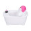 550ml Bathtub-Shaped USB Humidifier, Quiet Desktop Moisturizer 1