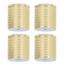 Starke Aluminium-Bettwürfel 43-75mm, verstellbar, Tragfähigkeit 500kg, Gold