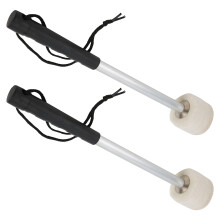 Drumstick Tips Wool Felt 2 Pack - Durable Flexible Non-Slip Instrument Parts
