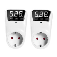 Voltage Protector LED Digital Display Automatic Voltage Protector 16A 230V Adjustable Power Protection EU Plug
