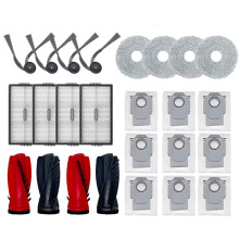For Saros 10R Vacuum Cleaner Spare Parts Main Side Brush Hepa Filter Mop Cloth Dust Bag Accessories