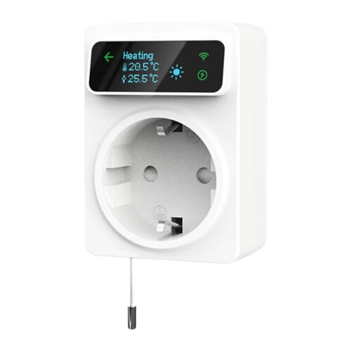 Plug Thermostat WiFi Tuya Heating Cooling Temperature Controller Socket Timer  16A EU Plug