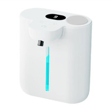 HD Display 9 Levels Adjustable Automatic Sense Soap Dispenser IPX5 Waterproof Rechargeable Hand Dish Machine White