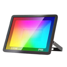 Projecteur RGB WiFi TUYA 100W avec Application Intelligente et Commande Vocale pour Éclairage Extérieur de Jardin et de Fête