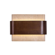 Applique Murale LED avec Éclairage Indirect (Haut et Bas) pour Chambre en Pierre, Couloir ou Escalier