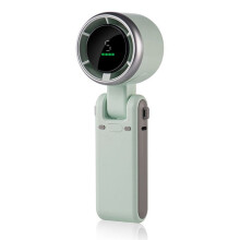 Ventilateur de Bureau Portable USB Haute Vitesse, Petit Ventilateur Suspendu au Cou, Alimenté par Batterie, Petit Ventilateur de Poche Portable