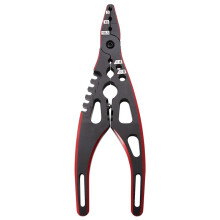 Alicates Multiherramienta Profesionales de Metal con Abrazadera y Cabeza Esférica para Coches RC 1/8, 1/10 y 1/14, Color Negro y Rojo.