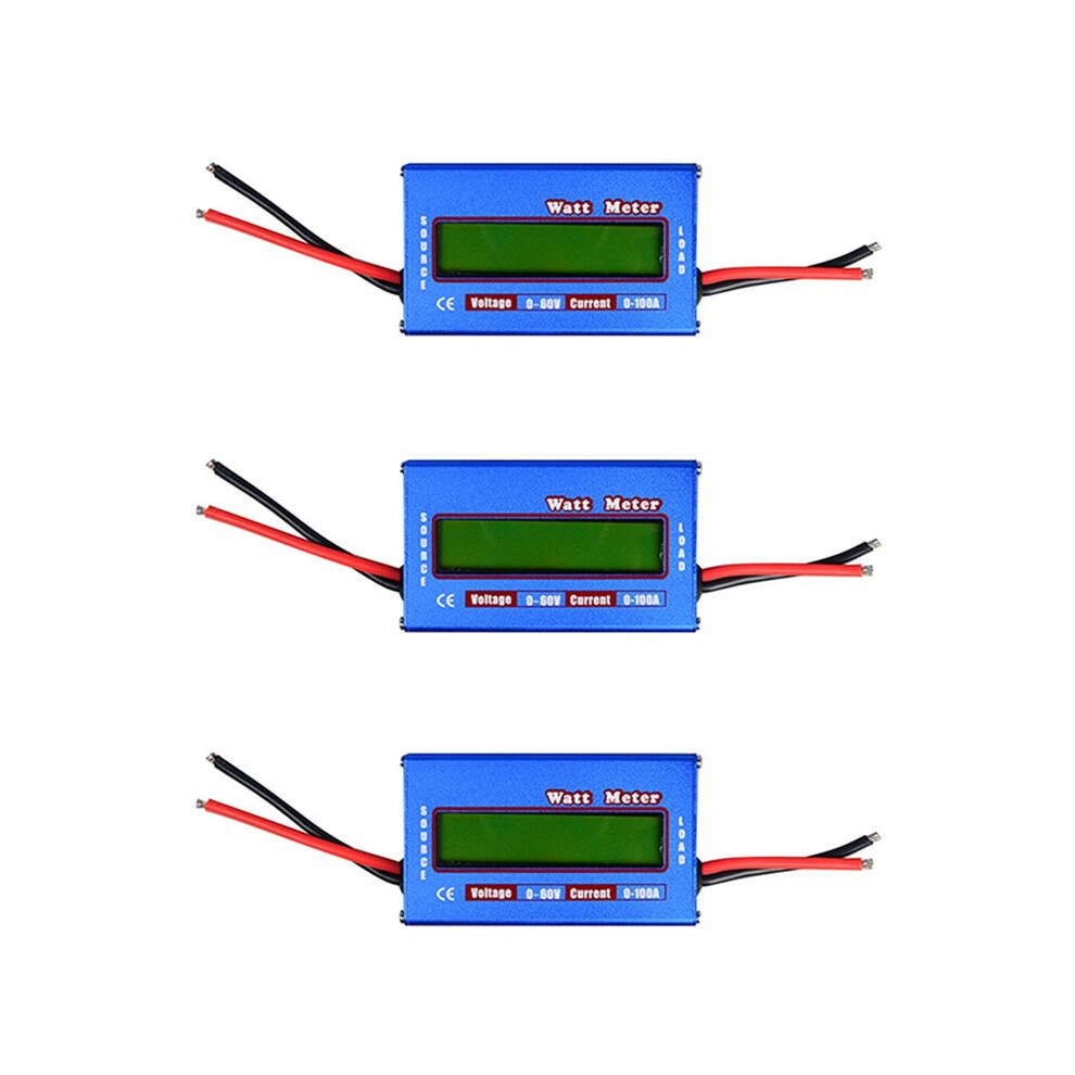 Saudism 3Pcs Rc Watt Meter Wattmeter Tester Checker Balancer Charger Rc Tools For Home Electrical Instruments Supplies