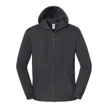 (S, Light Graphite) Fruit of the Loom Unisex Adult Iconic Premium Full Zip Hoodie
