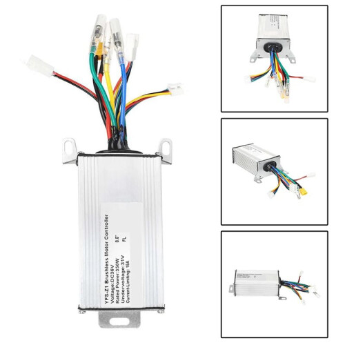2X Electric Scooter Controller Aluminum Scooter Brushless Motor Controller 36V 15A 350w for Scooter Controller 2