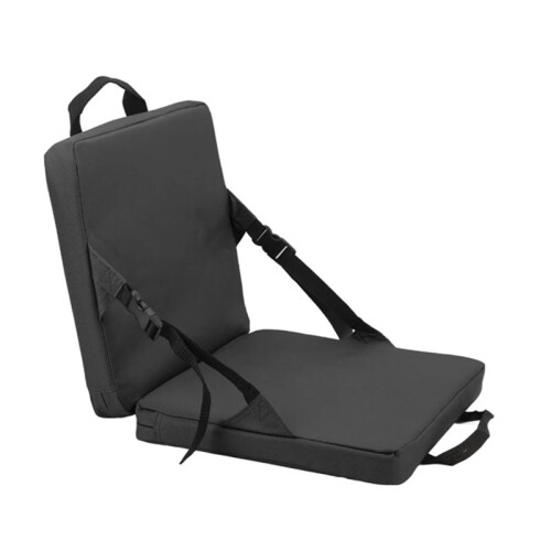 2X Portable Foldable Chair with Backrest Comfortable Stadium  Cushion for Outdoor Camping Beach 1
