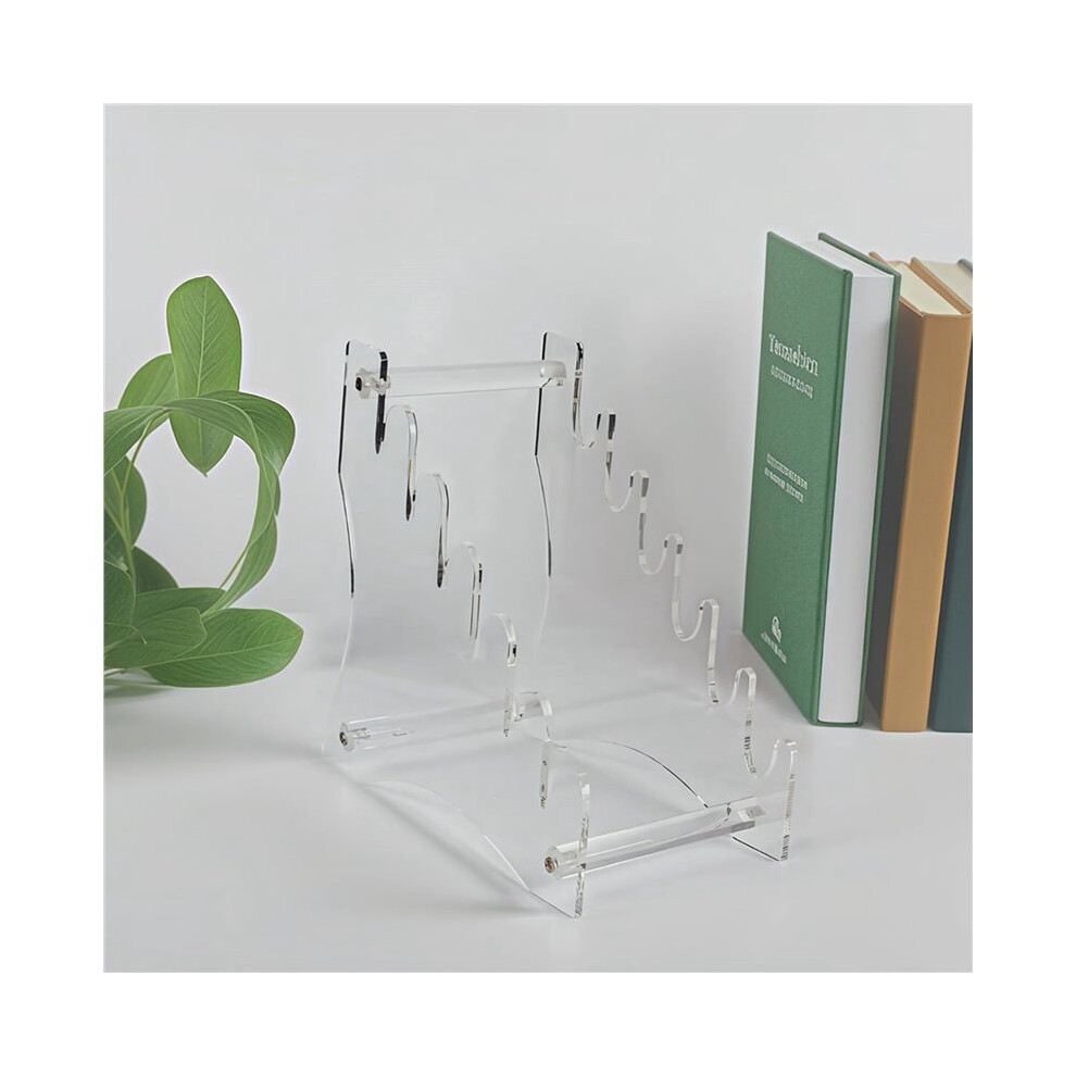 4X Acrylic Knife Display Stand - 6-Tier Detachable Knife Rack, Light Weight Pocket Knife Storage Rack 6032244133484