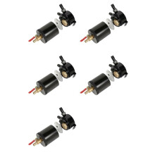 5X Universal Oil Catch Can Compact Baffled 2-Port Aluminum Reservoir Oil Catch Tank with Drain Valve Fuel Tank Parts