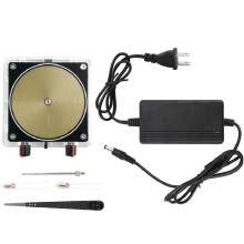 Dual Mode Music Coil Music Box Artificial Touchable AUX Input Science Experiments Kit B US Plug