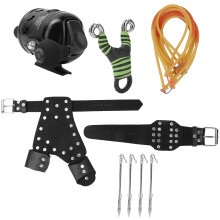 Kit lance-pierres de pêche pour la chasse en extérieur, moulinet de tir réglable, fléchettes de pêche, support de poignet pour arc de pêche à
