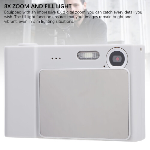1080P 48MP Digital Camera 2.4" Screen 8X Zoom Retro Compact 2
