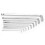 9Pcs Chrome Vanadium Hex Key Set, 1.5-10mm Wrench Tools 10