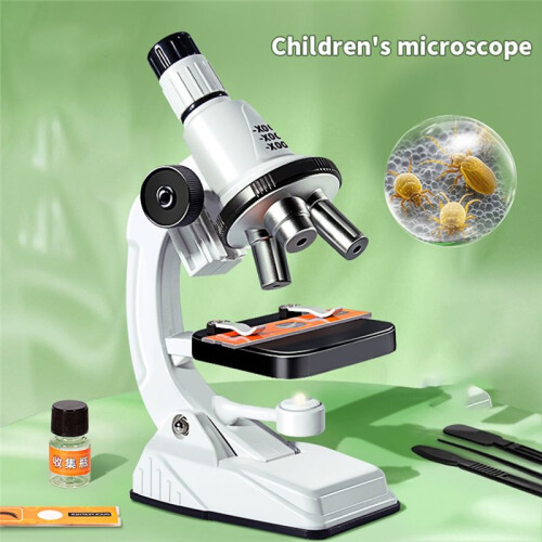 Kids Educational Science Microscope Toy STEM Learning Kit for Student Children Science Experiment Tool Birthday Gift 2