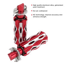 Hinteres Fußrastenpedal CNC Rot Motorrad