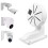 4X Security Camera Mount Bracket,ABS Indoor Outdoor Wall Mount L-Type Bracket for CCTV Security Dome IP Camera Mounting 3