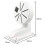 4X Security Camera Mount Bracket,ABS Indoor Outdoor Wall Mount L-Type Bracket for CCTV Security Dome IP Camera Mounting 6
