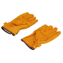 Hochtemperatur-beständige Rindsleder-Grill- und Schweißhandschuhe 25,5x11 cm