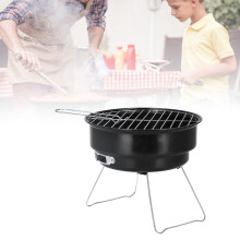 Tragbares Eisen-Grillset, 26 cm Durchmesser, für Camping und Zuhause