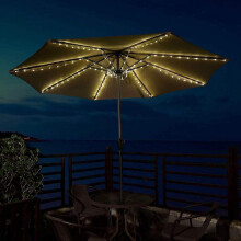 Solar Parasol Light with 104 LED 8 Modes, Waterproof, Outdoor Indoor