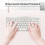 78 Keys Spanish Wireless Bluetooth Keyboard, Ultra-Slim, Silver 1