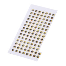 100pcs 5mm Gold Fish Eyes, Durable 3D Round Soft DIY Lure Eyes