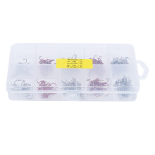 Professionelle Angelhaken Treble Hooks aus Hochkohlenstoffstahl Schwarz/Rot 3 x Größen