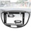9 Inch Black ABS Navigation Panel Frame for I10 2007-2013 3