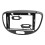 9 Inch Black ABS Navigation Panel Frame for I10 2007-2013 16
